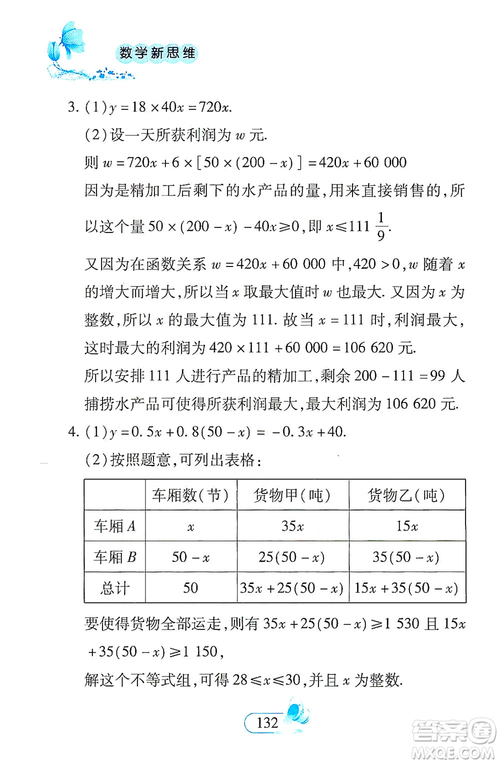 二十一世紀出版社2021數(shù)學新思維八年級下冊答案