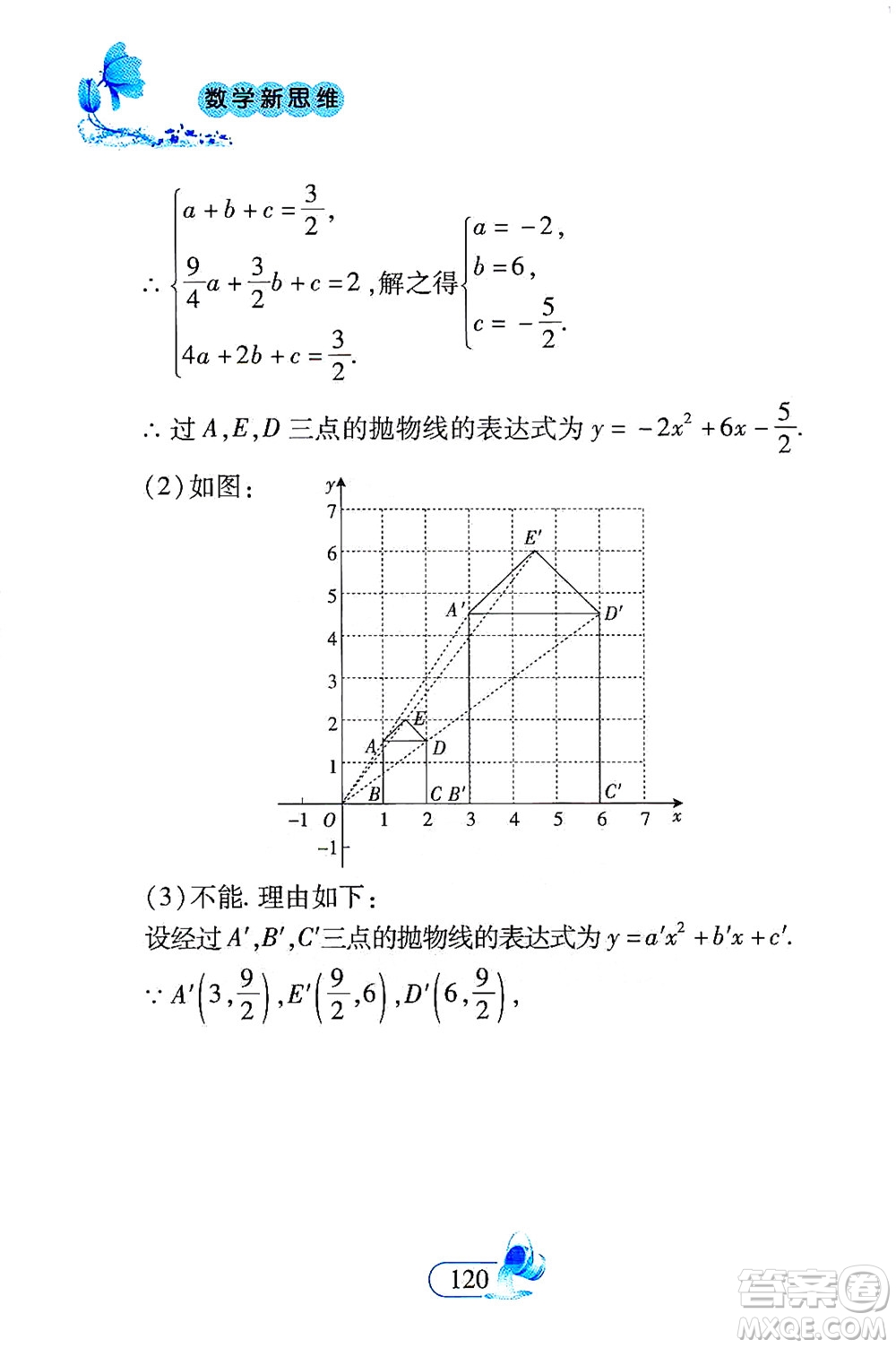 二十一世紀出版社2021數(shù)學新思維九年級下冊答案