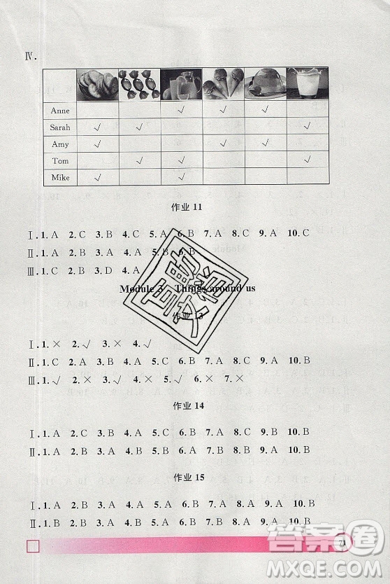 上海大學(xué)出版社2021暑假作業(yè)導(dǎo)與練英語(yǔ)一年級(jí)上海專版答案