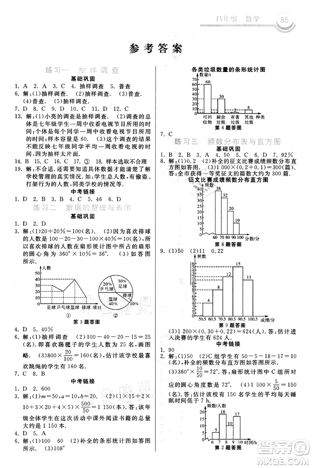 河北美術(shù)出版社2021暑假作業(yè)八年級(jí)數(shù)學(xué)答案