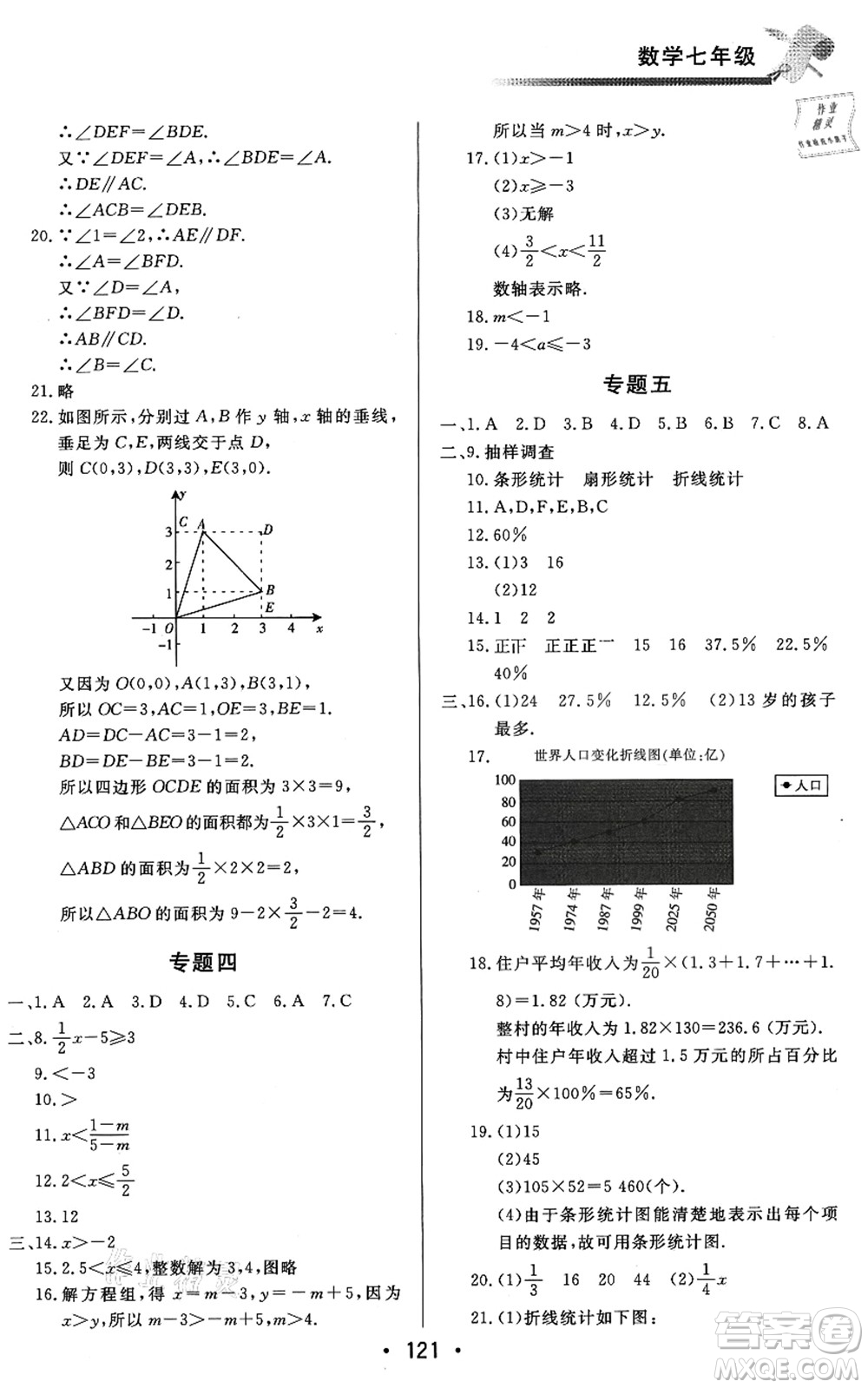 北京時(shí)代華文書局2021快樂暑假綜合訓(xùn)練七年級(jí)數(shù)學(xué)答案