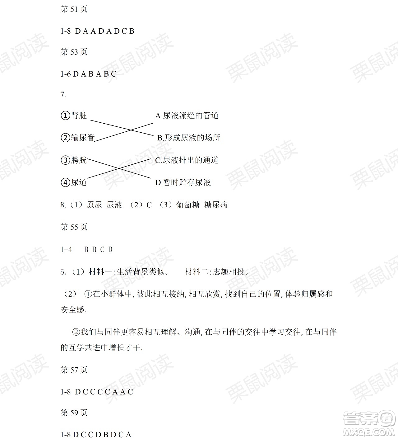 黑龍江少年兒童出版社2021暑假Happy假日五四學(xué)制七年級(jí)綜合答案