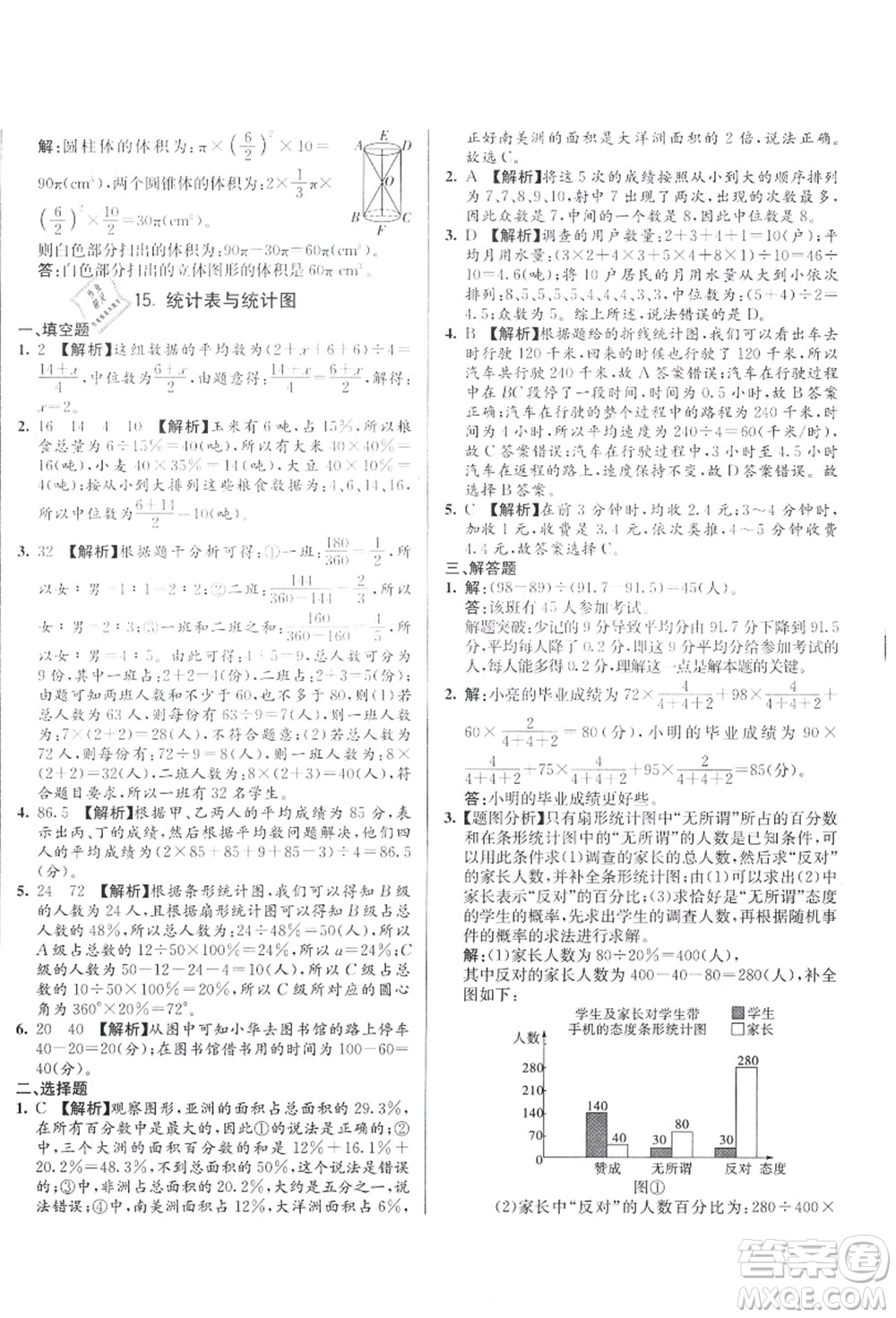 新疆青少年出版社2021初一入學分班必刷卷數(shù)學答案