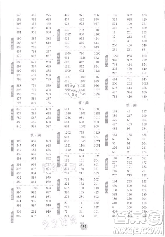 江蘇人民出版社2021小學(xué)數(shù)學(xué)計(jì)算高手三年級(jí)上冊(cè)人教版答案