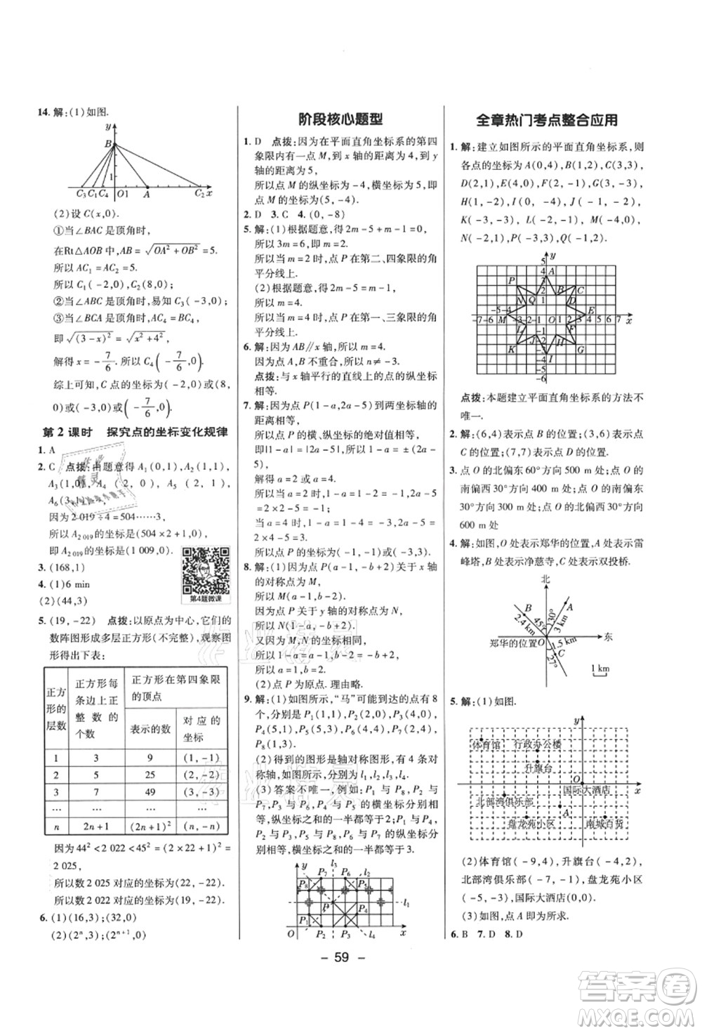 陜西人民教育出版社2021典中點(diǎn)綜合應(yīng)用創(chuàng)新題七年級(jí)數(shù)學(xué)上冊(cè)五四學(xué)制LJ魯教版答案