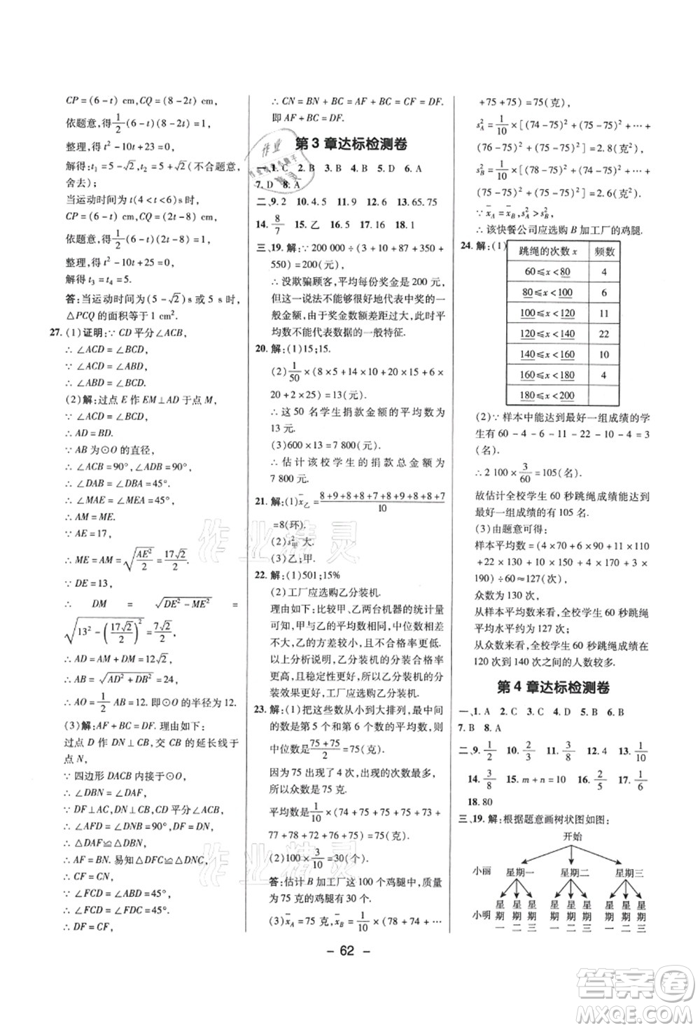 陜西人民教育出版社2021典中點綜合應(yīng)用創(chuàng)新題九年級數(shù)學(xué)上冊SK蘇科版答案