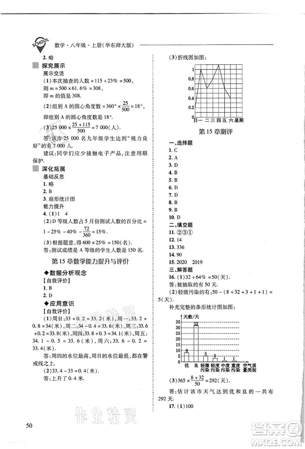 山西教育出版社2021新課程問題解決導學方案八年級數(shù)學上冊華東師大版答案