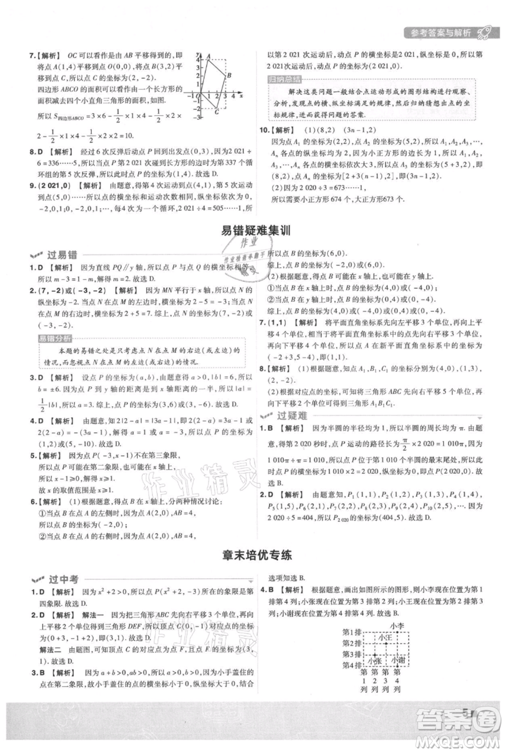 南京師范大學(xué)出版社2021一遍過八年級(jí)上冊(cè)數(shù)學(xué)滬科版參考答案