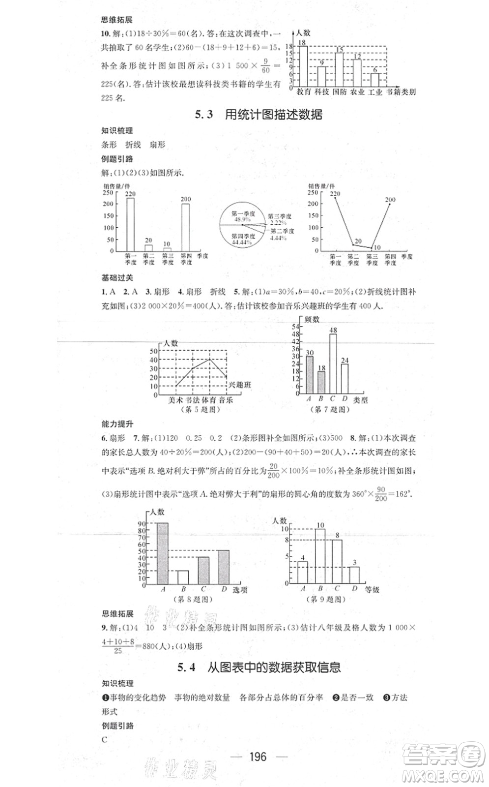 新世紀出版社2021名師測控七年級數(shù)學上冊HK滬科版答案