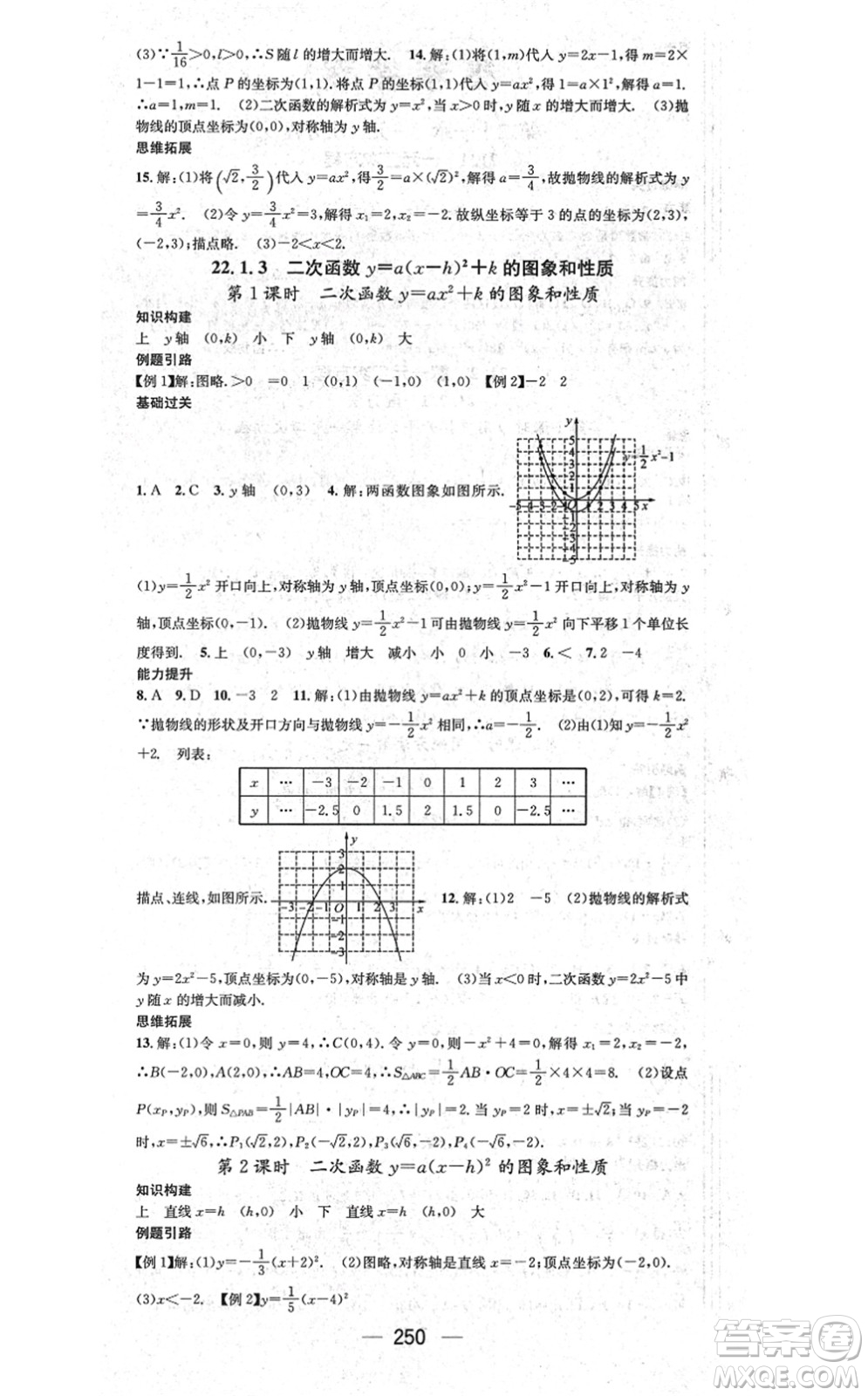 廣東經(jīng)濟出版社2021名師測控九年級數(shù)學(xué)全一冊人教版云南專版答案