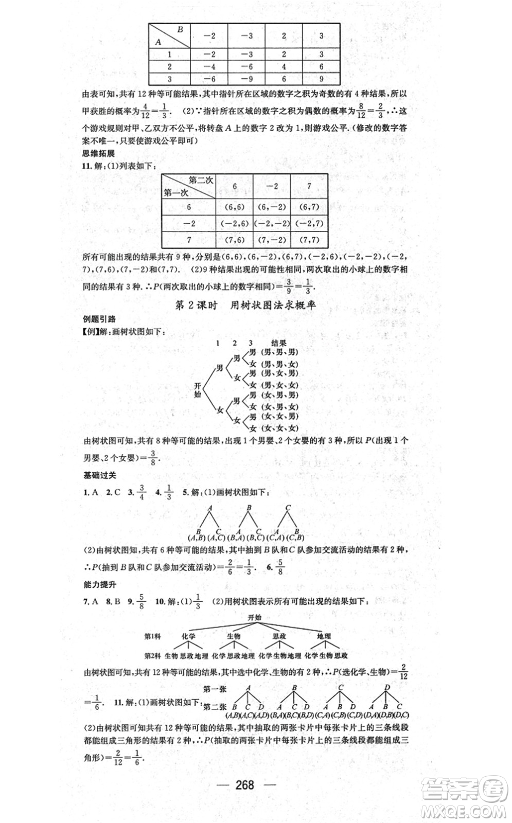 廣東經(jīng)濟出版社2021名師測控九年級數(shù)學(xué)全一冊人教版云南專版答案