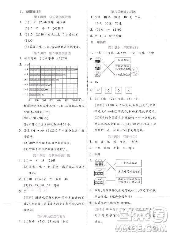 開明出版社2021全品學(xué)練考數(shù)學(xué)四年級上冊BJ北京版答案