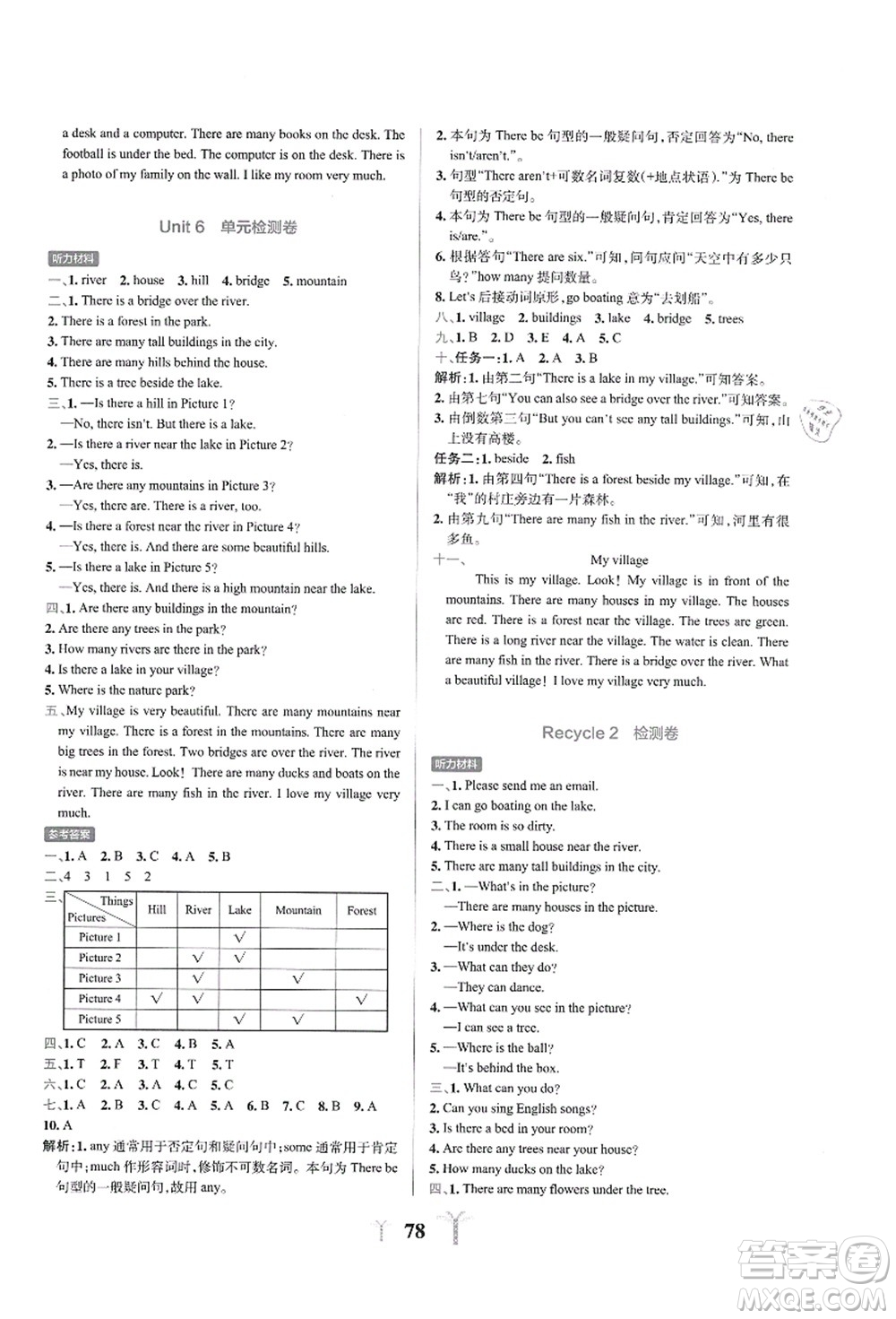 陜西師范大學(xué)出版總社有限公司2021小學(xué)學(xué)霸沖A卷五年級(jí)英語上冊(cè)RJ人教版答案