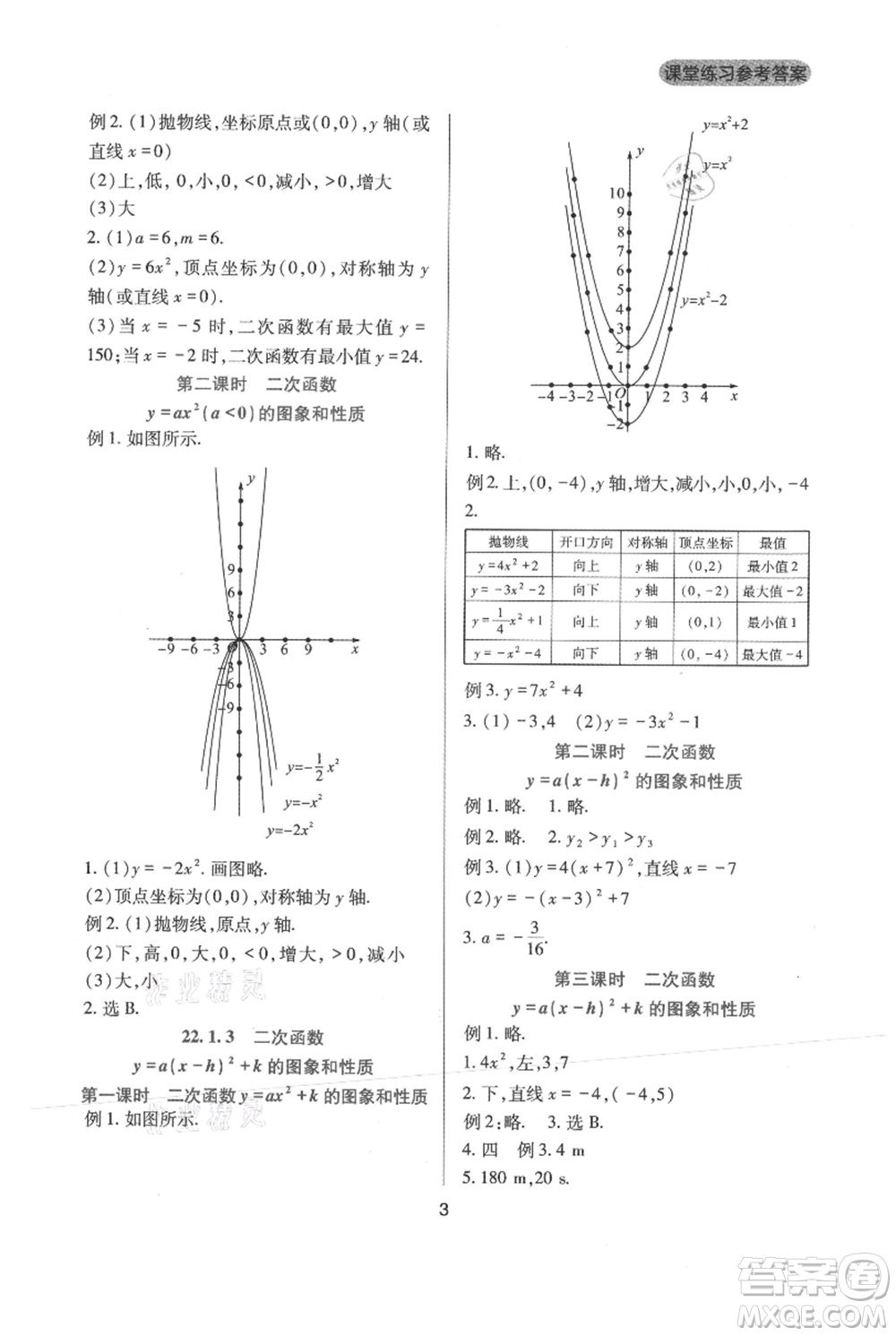 四川教育出版社2021新課程實踐與探究叢書九年級上冊數(shù)學(xué)人教版參考答案