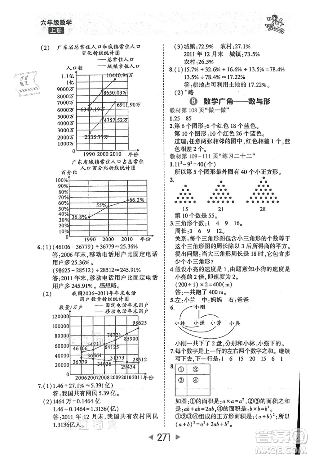 西安出版社2021狀元大課堂六年級數(shù)學(xué)上冊人教版答案