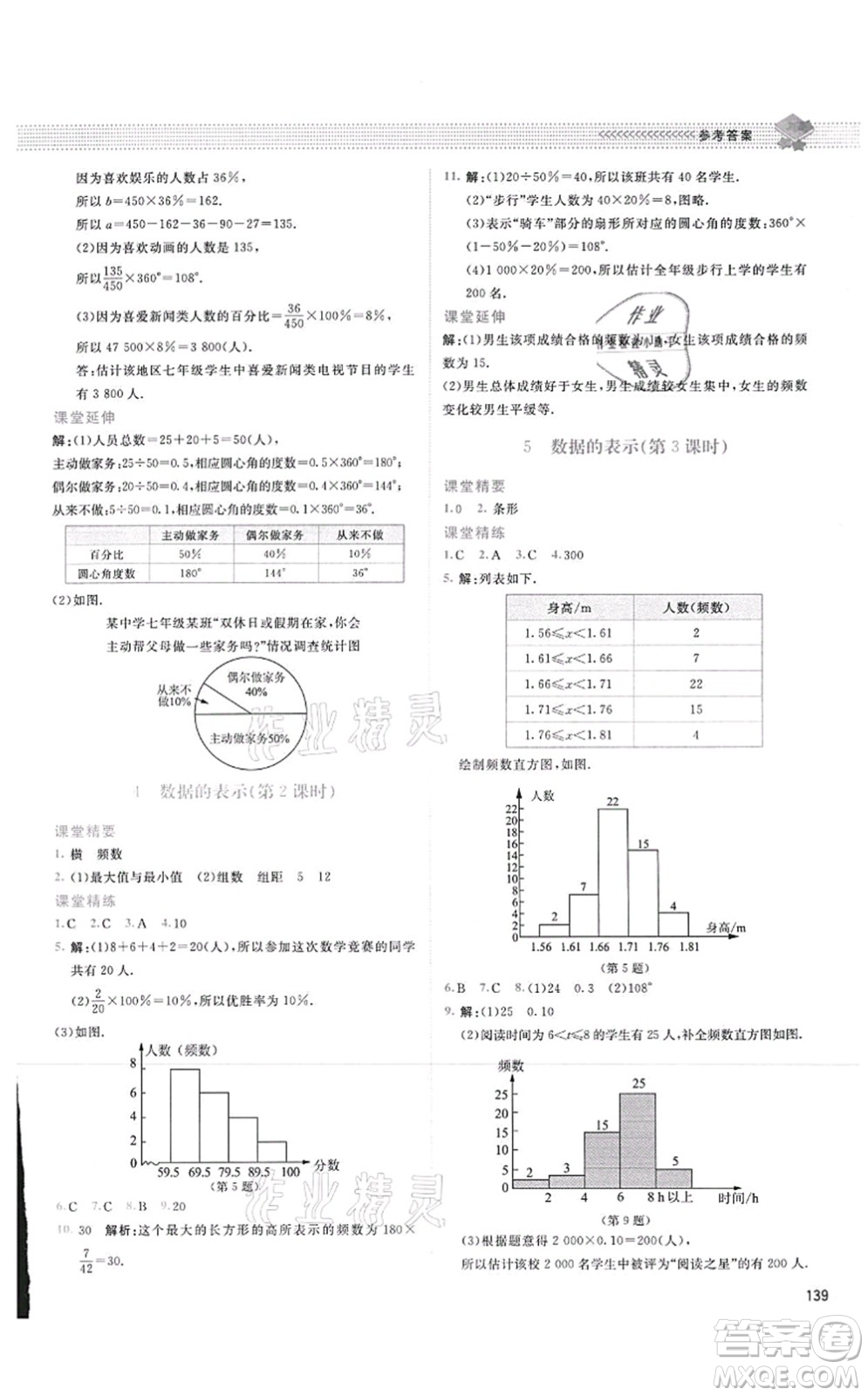 北京師范大學(xué)出版社2021課堂精練七年級數(shù)學(xué)上冊北師大版四川專版答案