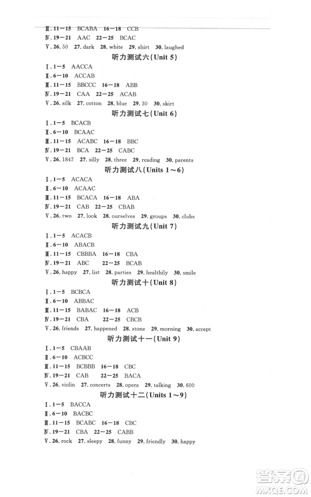 安徽師范大學(xué)出版社2021名校課堂九年級(jí)上冊(cè)英語人教版背記本河北專版參考答案