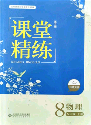 北京師范大學出版社2021課堂精練八年級物理上冊北師大版答案