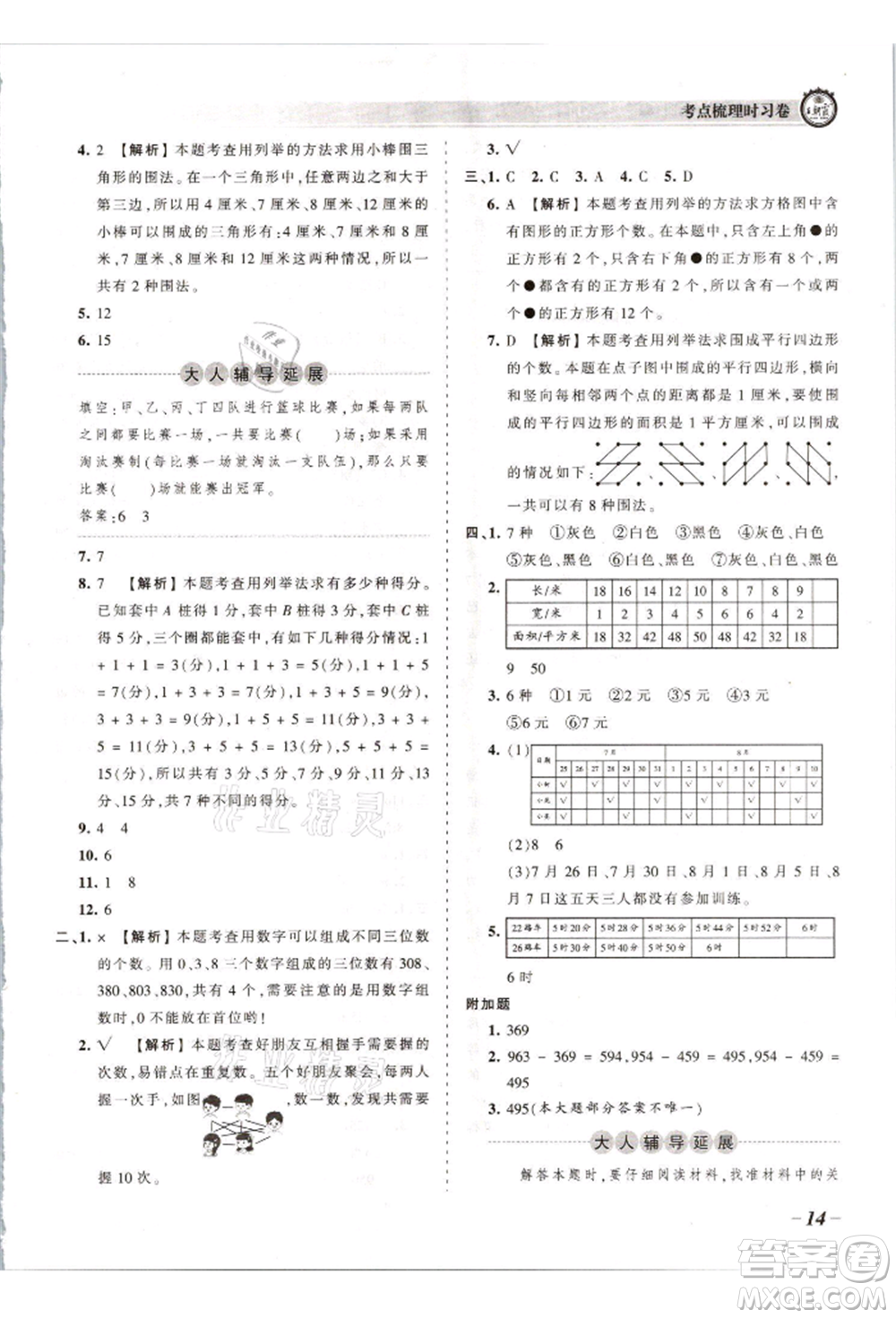 江西人民出版社2021王朝霞考點(diǎn)梳理時(shí)習(xí)卷五年級(jí)上冊(cè)數(shù)學(xué)蘇教版參考答案