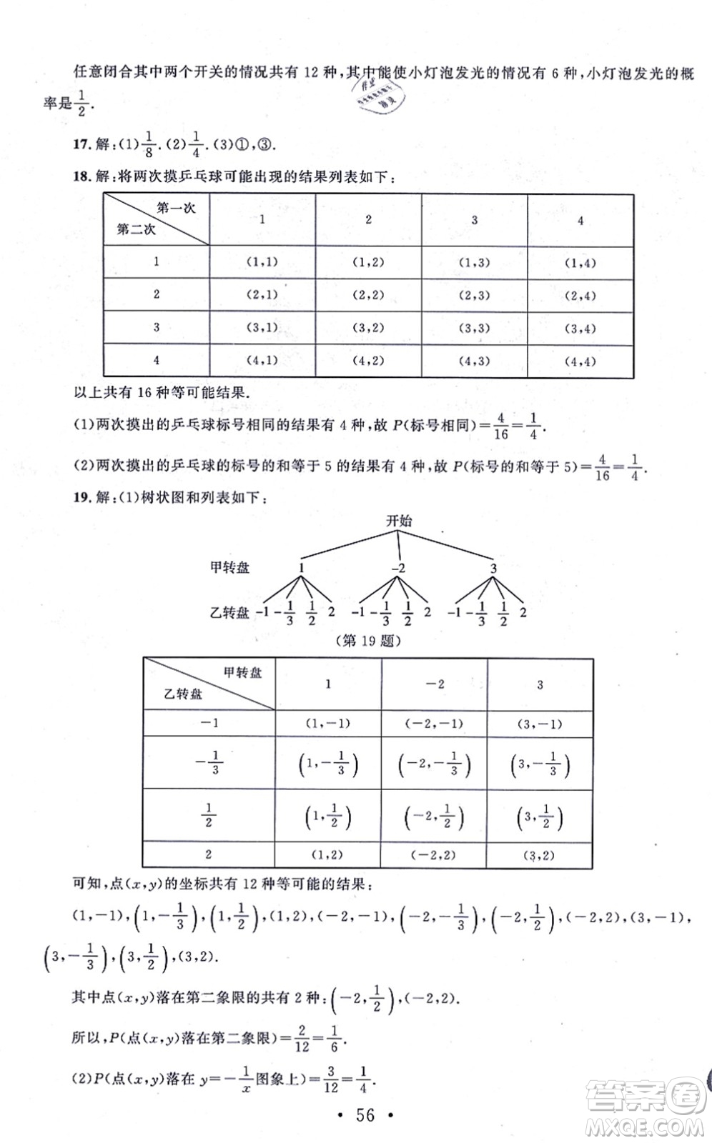 北京師范大學(xué)出版社2021新課標(biāo)同步單元練習(xí)九年級(jí)數(shù)學(xué)上冊(cè)北師大版深圳專版答案