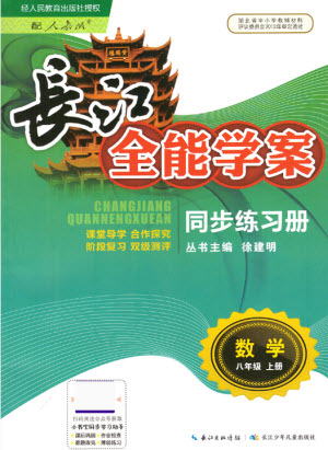 長江少年兒童出版社2021長江全能學(xué)案同步練習(xí)冊數(shù)學(xué)八年級上冊人教版答案