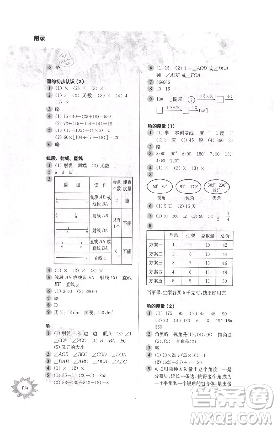 華東師范大學(xué)出版社2021秋第一作業(yè)四年級(jí)數(shù)學(xué)第一學(xué)期全新修訂版答案