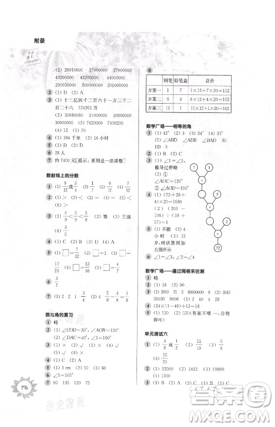 華東師范大學(xué)出版社2021秋第一作業(yè)四年級(jí)數(shù)學(xué)第一學(xué)期全新修訂版答案