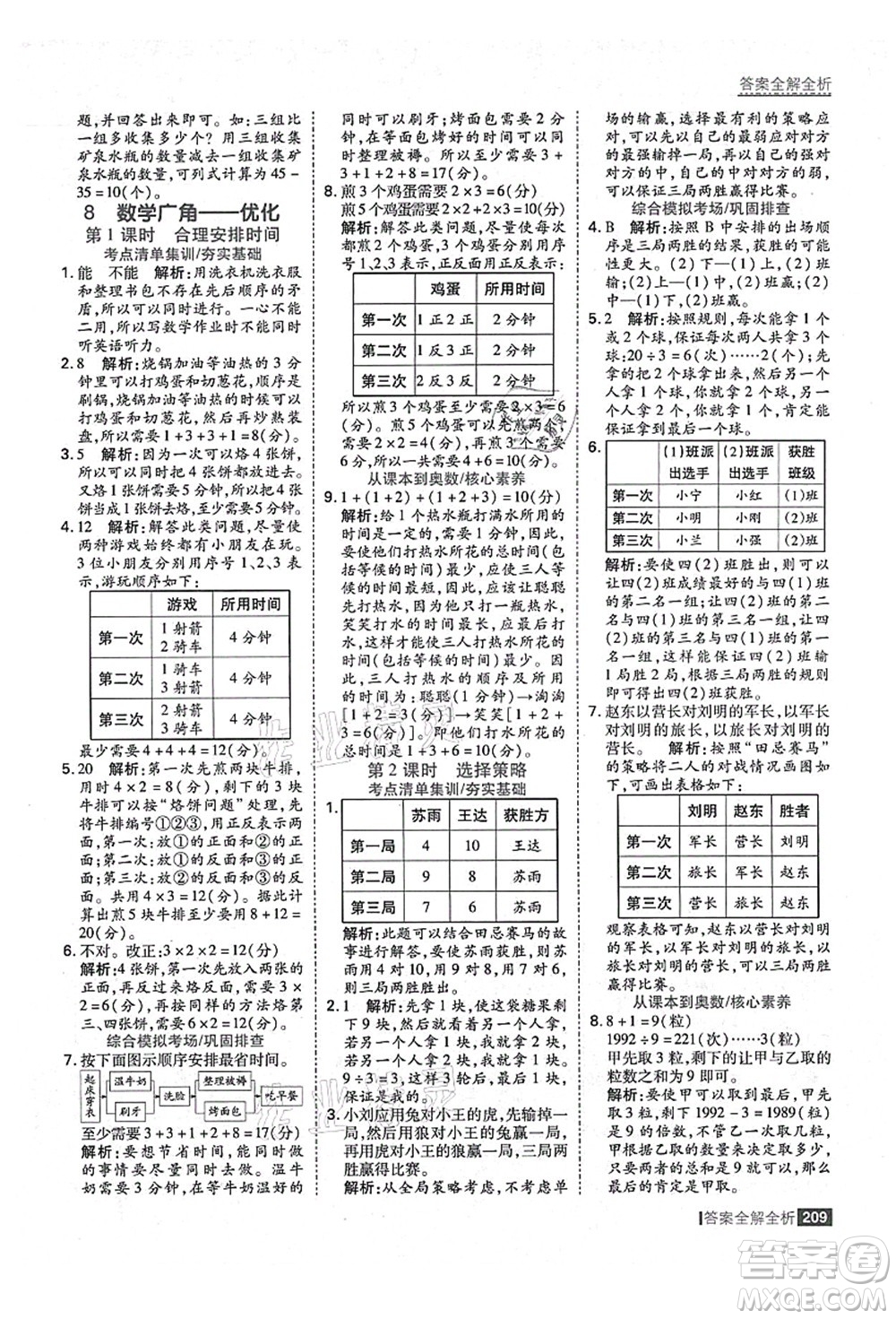 黑龍江教育出版社2021考點(diǎn)集訓(xùn)與滿分備考四年級(jí)數(shù)學(xué)上冊(cè)人教版答案