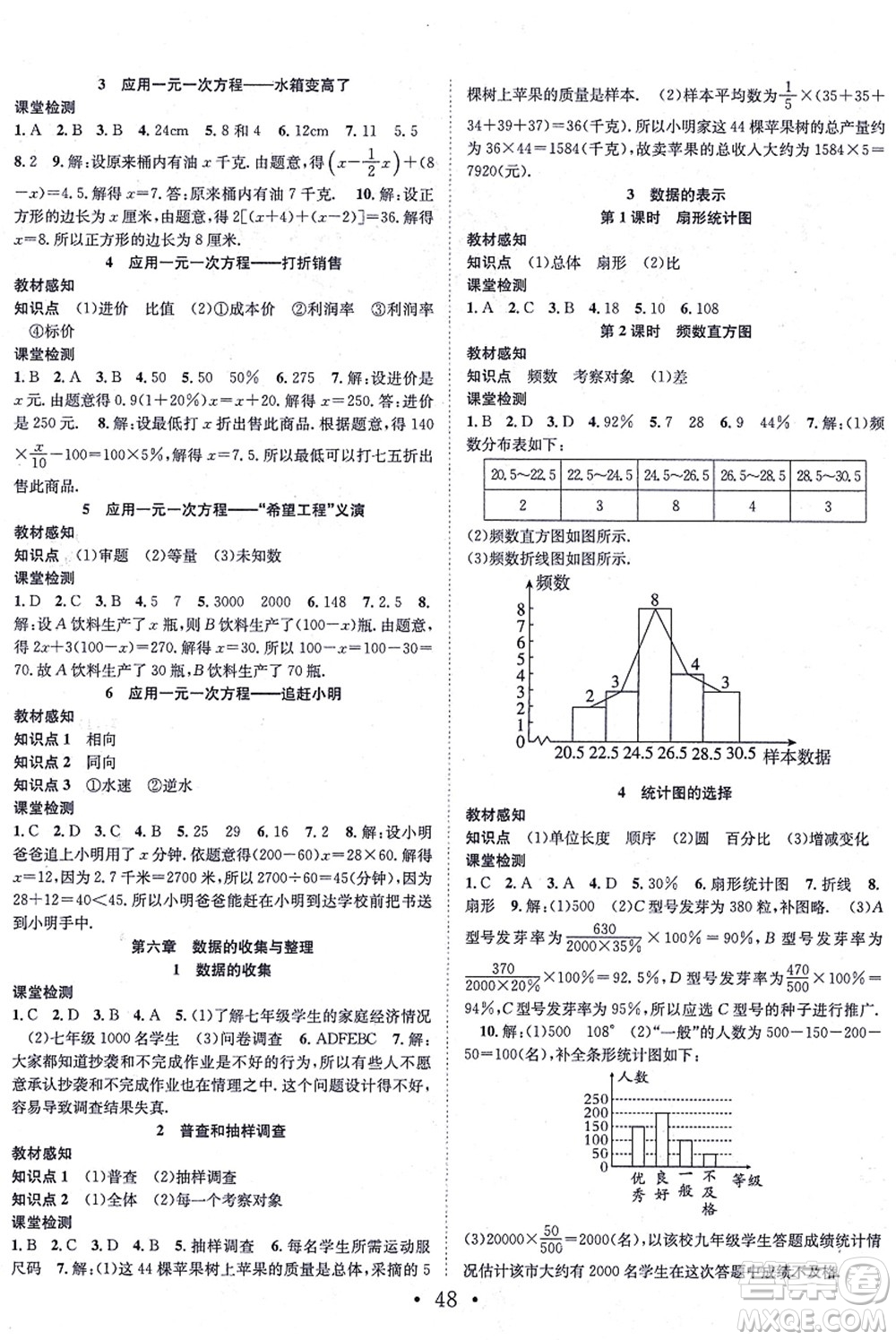 合肥工業(yè)大學(xué)出版社2021七天學(xué)案學(xué)練考七年級數(shù)學(xué)上冊BS北師版答案