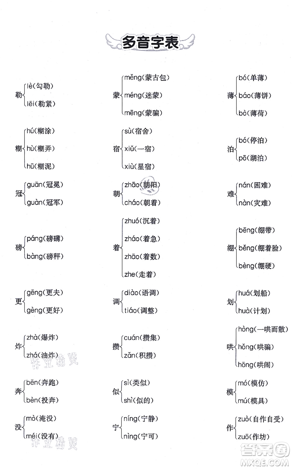 河北教育出版社2021七彩課堂六年級語文上冊人教版廣西專版答案