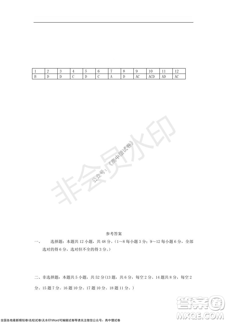 2022屆遼寧六校高三上學(xué)期期中聯(lián)考物理試題及答案