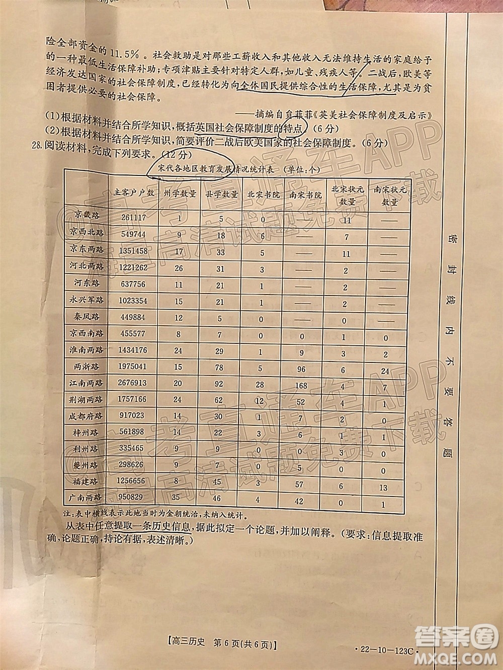 2022屆山西金太陽高三11月聯(lián)考?xì)v史試題及答案