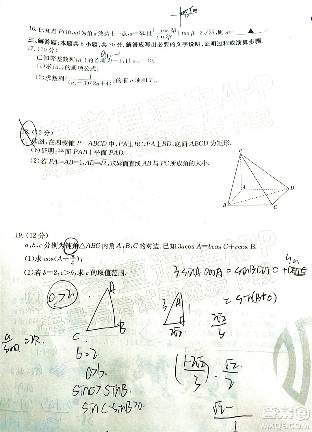 2022屆吉林金太陽三十六校高三11月聯(lián)考文科數(shù)學試題及答案