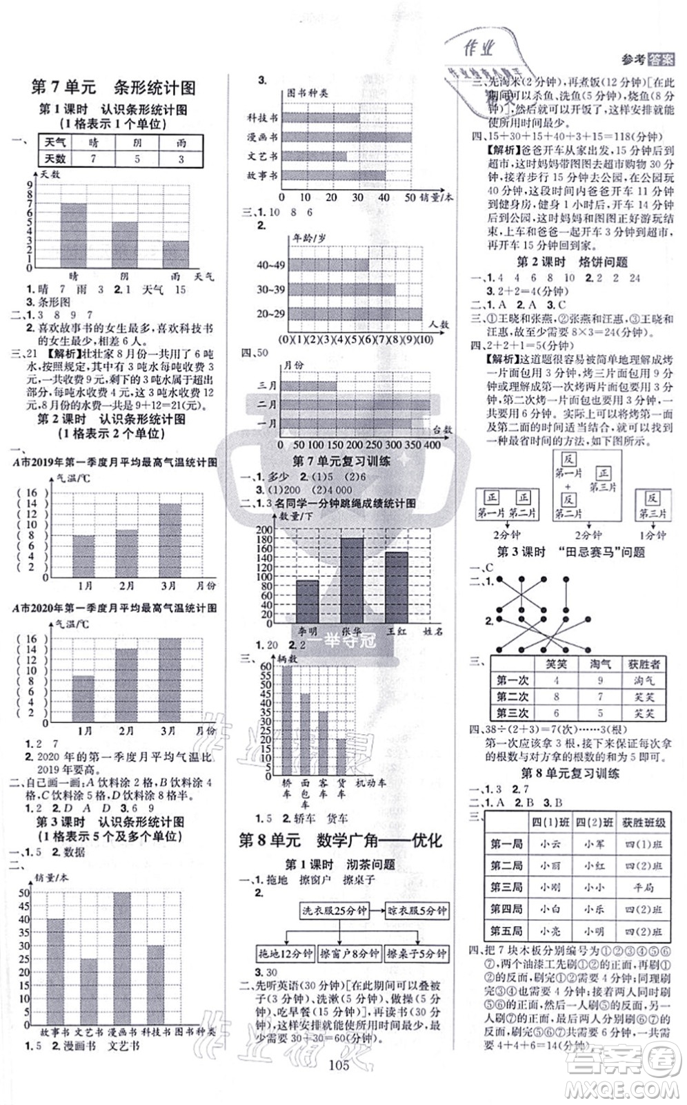 江西美術(shù)出版社2021龍門之星四年級(jí)數(shù)學(xué)上冊(cè)RJ人教版答案