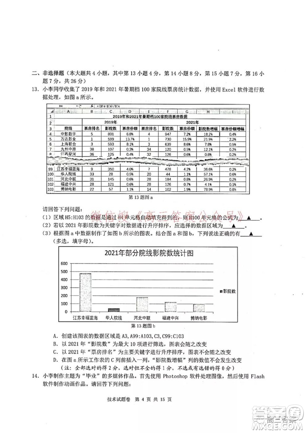 Z20名校聯(lián)盟2022屆高三第二次聯(lián)考技術(shù)試題及答案