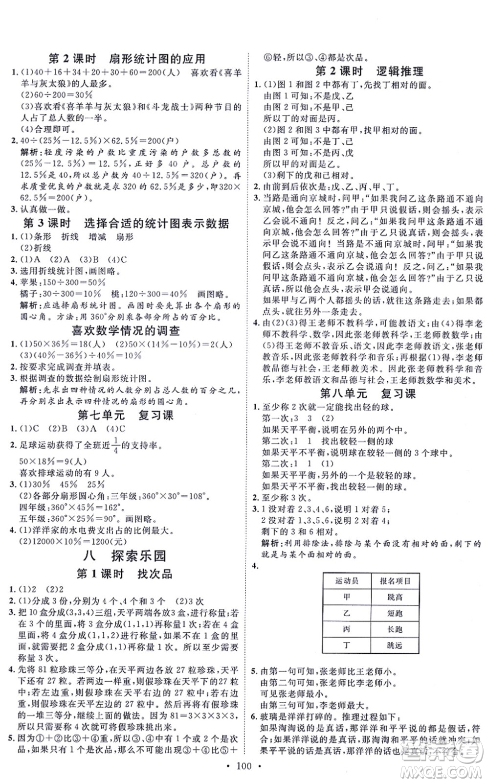 延邊教育出版社2021每時(shí)每刻快樂優(yōu)+作業(yè)本六年級(jí)數(shù)學(xué)上冊(cè)JJ冀教版答案