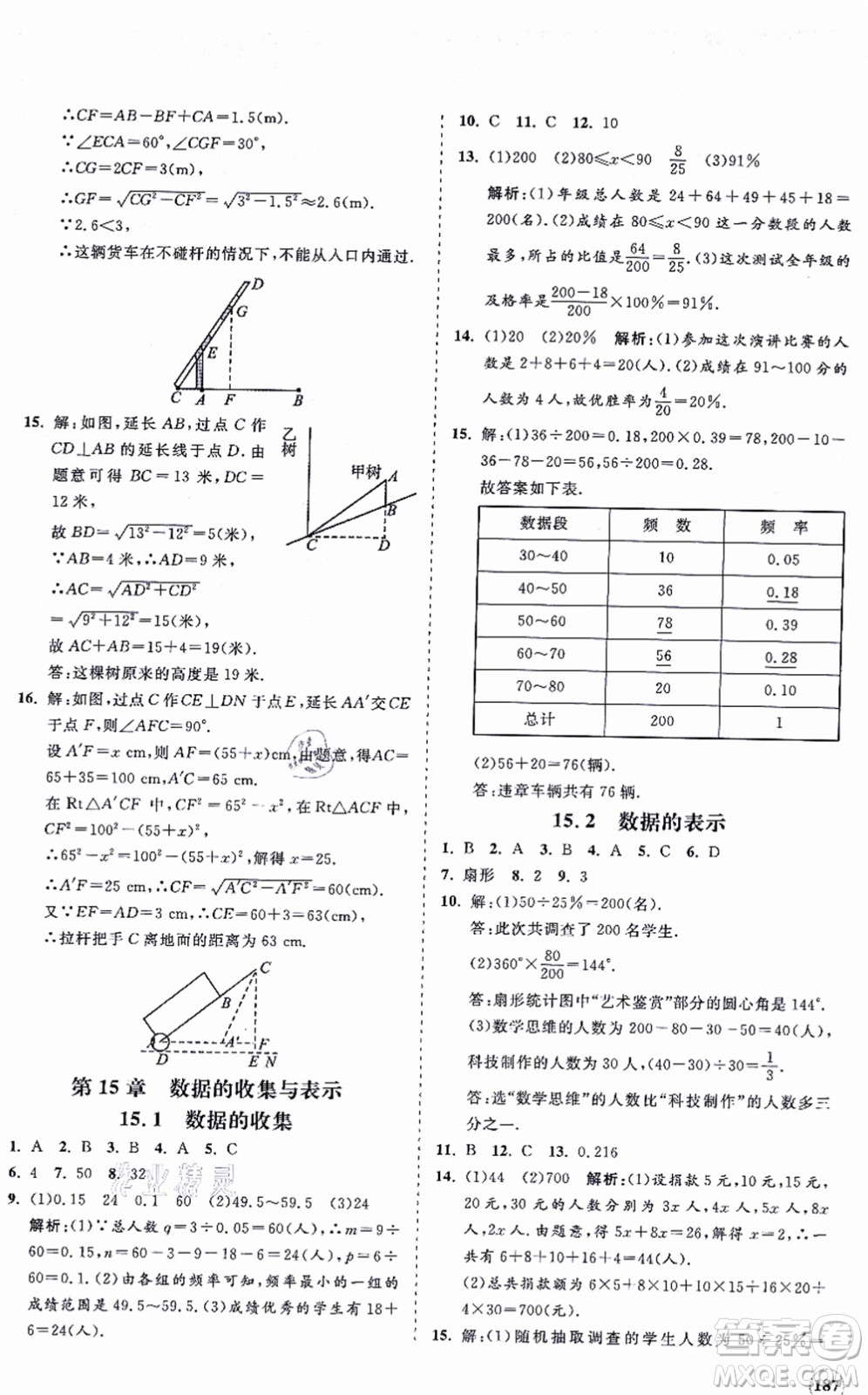 海南出版社2021新課程同步練習(xí)冊(cè)八年級(jí)數(shù)學(xué)上冊(cè)華東師大版答案