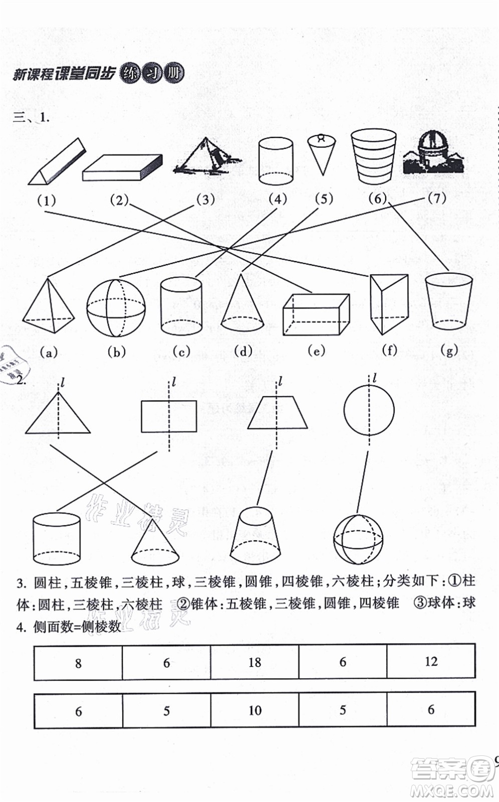 南方出版社2021新課程課堂同步練習(xí)冊七年級數(shù)學(xué)上冊華師版答案