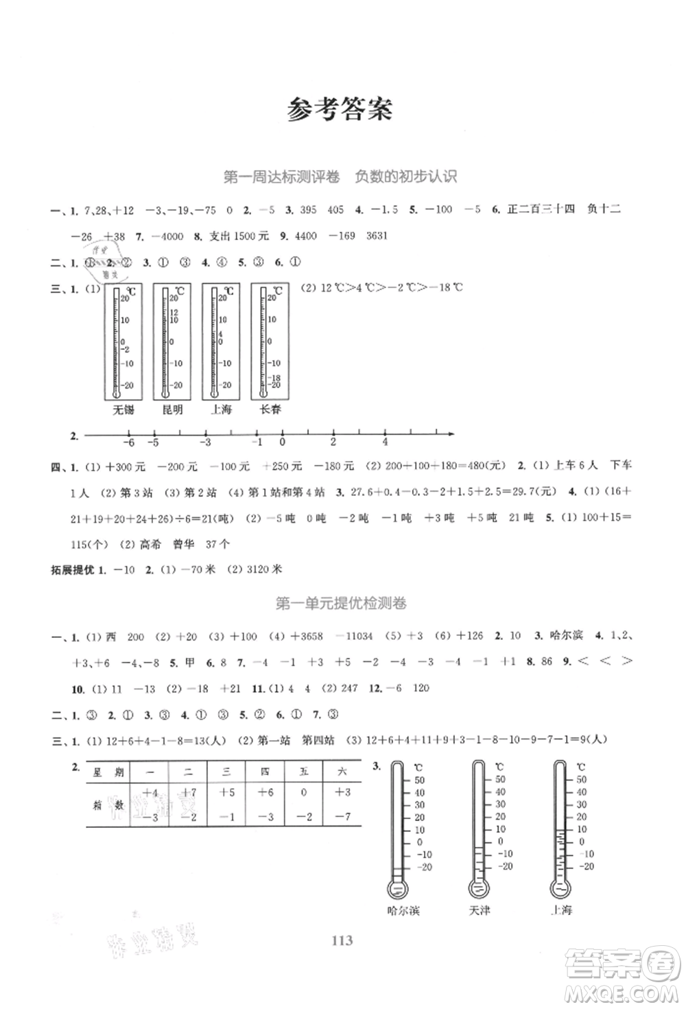 北方婦女兒童出版社2021金色課堂復(fù)習(xí)金卷同步跟蹤大試卷五年級數(shù)學(xué)上冊蘇教版參考答案