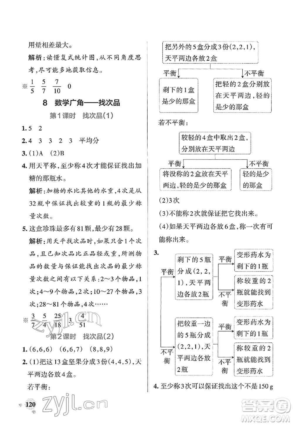 陜西師范大學(xué)出版總社2022PASS小學(xué)學(xué)霸作業(yè)本五年級數(shù)學(xué)下冊RJ人教版廣東專版答案