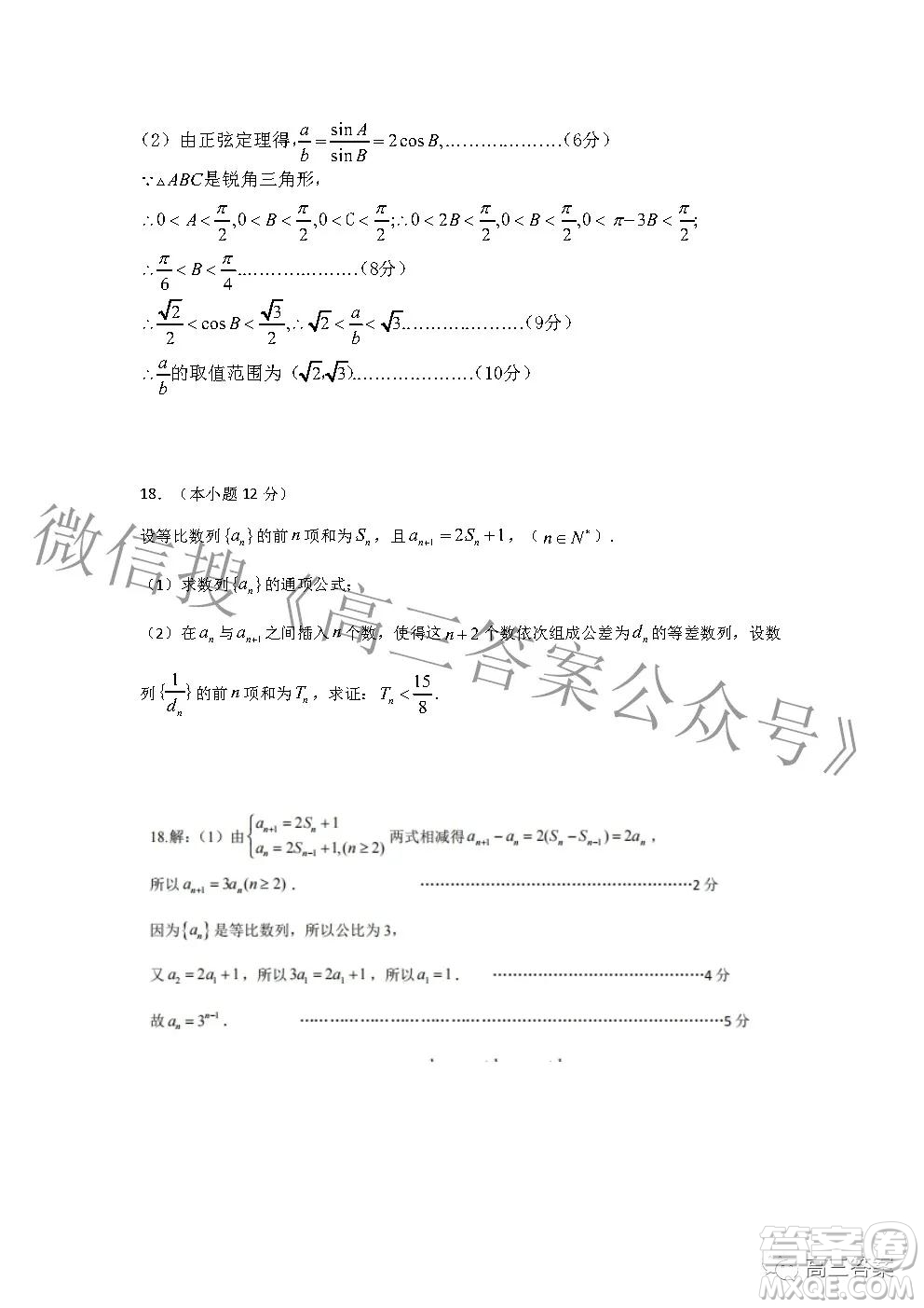 2022年湖北省新高考協(xié)作體高三上學(xué)期期末考試數(shù)學(xué)試卷及答案