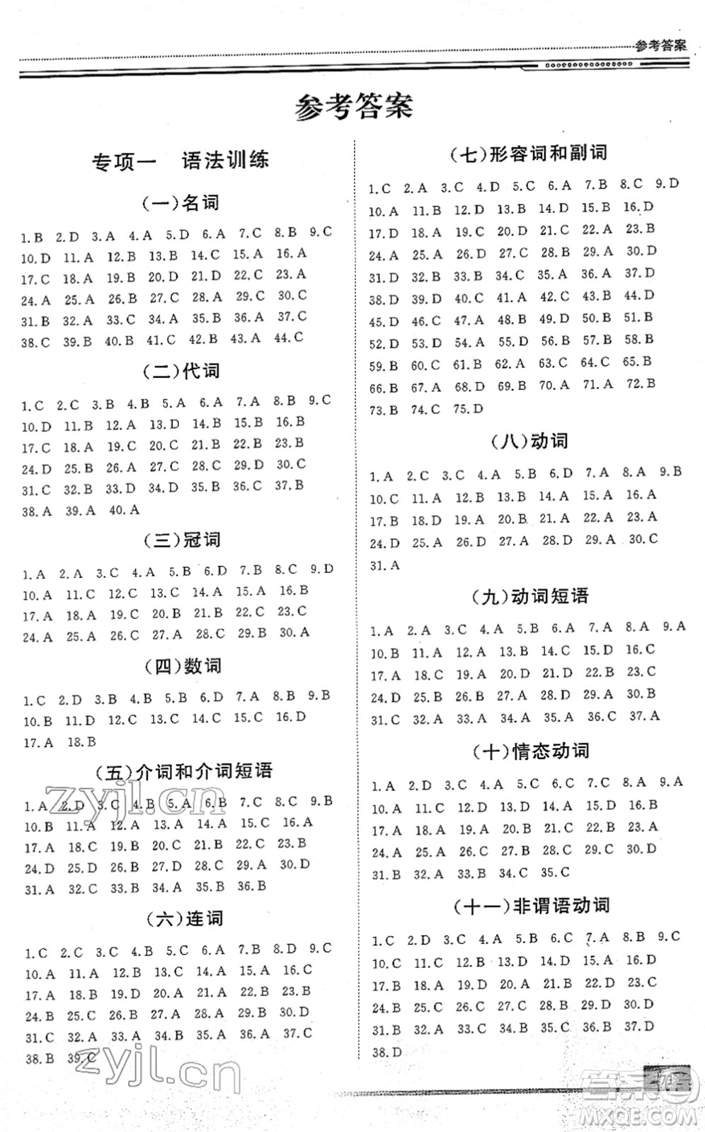 北京工業(yè)大學(xué)出版社2022文軒假期生活指導(dǎo)九年級(jí)英語(yǔ)人教版答案