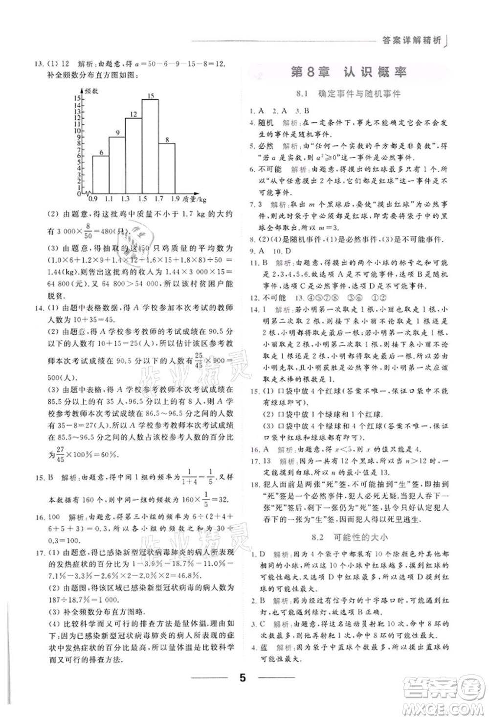 云南美術(shù)出版社2022亮點(diǎn)給力提優(yōu)課時(shí)作業(yè)本八年級(jí)數(shù)學(xué)下冊(cè)蘇科版參考答案