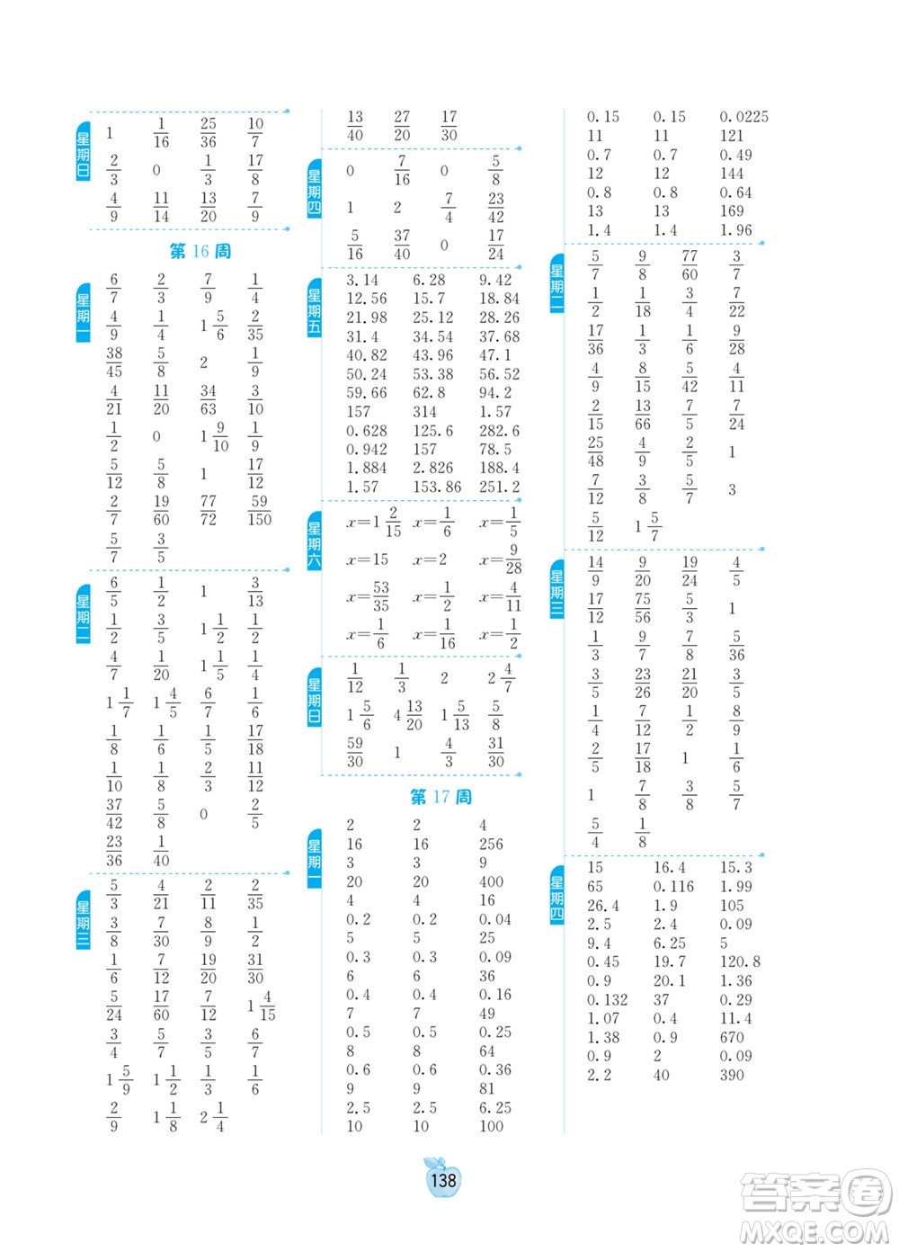 江蘇人民出版社2022小學(xué)數(shù)學(xué)計算高手五年級下冊JSJY蘇教版答案