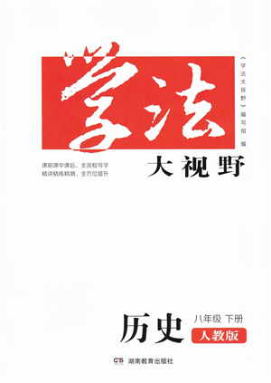 湖南教育出版社2022學法大視野八年級歷史下冊人教版答案