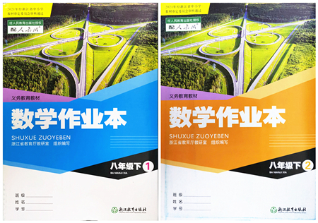 浙江教育出版社2022數(shù)學(xué)作業(yè)本八年級下冊人教版答案