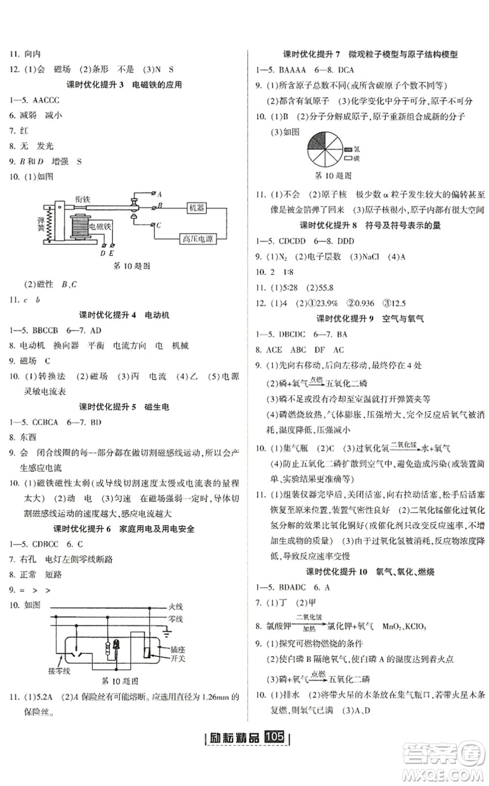 延邊人民出版社2022勵(lì)耘新同步八年級(jí)科學(xué)下冊(cè)AB本浙教版答案