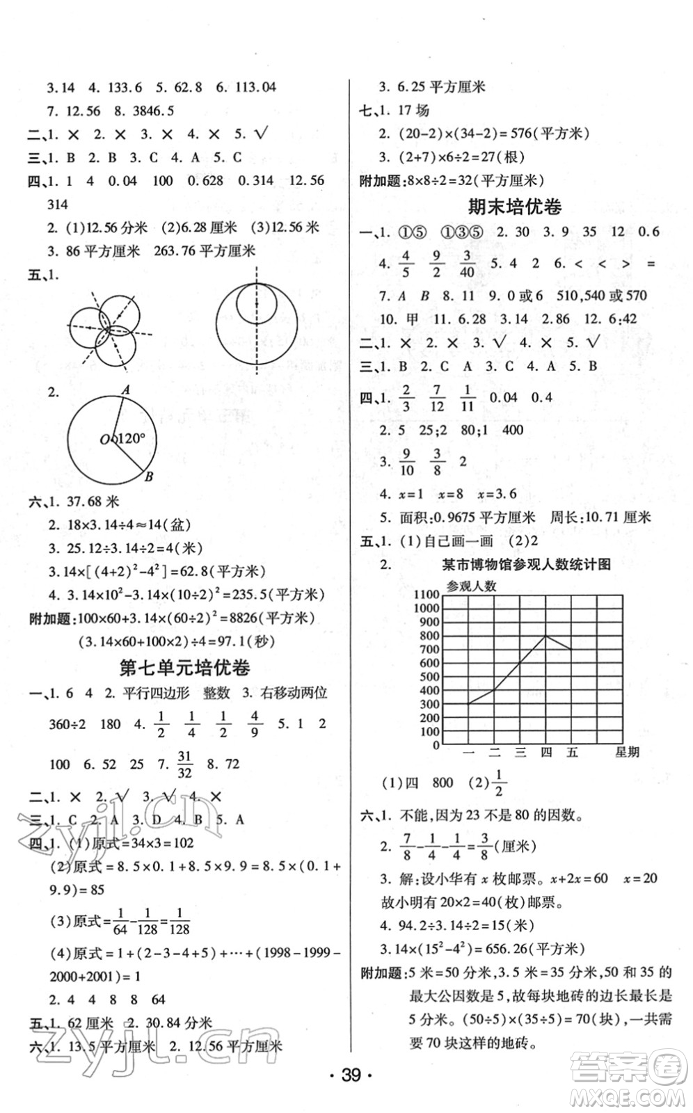 開明出版社2022黃岡同步練一日一練五年級數(shù)學(xué)下冊JS江蘇版答案