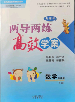 希望出版社2022新課標(biāo)兩導(dǎo)兩練高效學(xué)案數(shù)學(xué)五年級下冊蘇教版答案