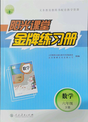 人民教育出版社2022陽光課堂金牌練習(xí)冊數(shù)學(xué)六年級下冊人教版答案